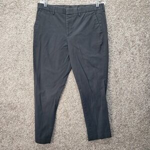 Express Innovator Mens Tapered Chino Pants Black 32x30 Stretch Cotton Dress
